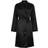 La Perla Silk Long-Sleeve Short Robe - Black