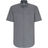 Seidensticker Non-iron Fil a Fil Short Sleeve Business Shirt - Grey