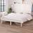 vidaXL Bed Frame White Solid Pine