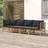 vidaXL 4 Loungeset, Bord inkl. 2 Stolar