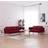 vidaXL 2 dele vinrød Sofa