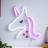 Glow Siraj Neon Unicorn Matt Pink Night Light