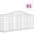 vidaXL 200 80/100 cm/ 5 pcs Arched Gabion Basket Galvanised Gabion