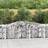 vidaXL Buede gabionkurve 9 stk. 400x50x80/100 galvaniseret jern