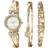 Anne Klein Watch and Bracelet Set AK/1868GBST