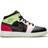 NIKE Air Jordan 1 Mid GS - Black/Ember Glow-Barley Volt-Light Soft