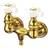 Kingston Brass CC39T2 Vintage 3-3/8-Inch Wall Mount Tub Faucet Polish