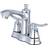 Kingston Brass FB7611JL 4 in Centerset Bathroom Faucet Polished Chro Grey