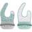 Bazzle Baby Silicone & Fabric Foodie 2-Pack Gray/Grey Gray/Grey