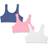 Fruit of the Loom Girls Cotton Built-up Sport Bra - Pink Heather