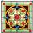 Design Toscano Buntglas-Panel Celtic Blumen Quatrefoil Wanddeko