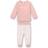 Sanetta Baby Flicka Lång Pyjamas - Silverrosa