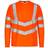 Engel Safety Long-Sleeved Grandad T-shirt - Hi-Vis Red