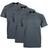 Pro Club Men's Heavyweight Short Sleeve Crew Neck T-shirt 3-pack - Charcoal