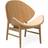 Warm Nordic The Orange with Seat Upholstery Vegetal 090/Oak Armchair