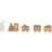 Star Trading Gingerville tog Brun Julelampe