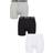 Pringle Men's Button Fly Boxers 3-pack - Black/White/Grey