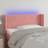 vidaXL LED Rosa 103 x 16 x 78/88 cm Sänggavel