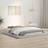 vidaXL Vit 120x190 cm Liten Dubbel Massiv Furu Sängram