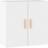 vidaXL 812888 White Wall Cabinet 60x60cm