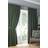 Fusion Dijon Mörkläggning Värmeisolerat Pennveck Gardiner 168 x 183 cm Bred x 183 cm Flaskgrön