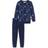 Schiesser Pojkar Pyjamas Lång Set - Mörkblå