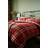 Catherine Lansfield Kelso Duvet Cover Red, White (220x)