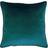 Paoletti Meridian Soft Velvet Piped Complete Decoration Pillows Blue, Turquoise