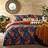 Furn Tibetan Tiger Global Tribal Duvet Cover Orange, Blue