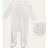 Moncler Enfant Baby White Printed Jumpsuit & Bib Set F05 12-18M