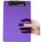 Jam Paper Small Plastic Memo Clipboards 6 x 9 Purple