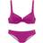 s.Oliver T-shirt Bra Bikini Set - Fuchsia