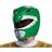 Disguise Green Power Ranger Helmet Green/Gray/Red