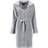 Cawö Women's Short Coat with Hood Bathrobe - Graphite