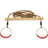 Nordic Play Wooden Trapeze Swing with Rings