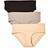 Motherhood Maternity Fold Over Panties 3-pack Black/Nude/Grey(91590-05)