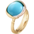 Ole Lynggaard Lotus Ring 3 - Gold/Rose Gold/Turquoise/Diamonds