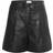 My Essential Wardrobe Mwenzo Leather Shorts - Black