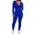 PrettyGarden Women's Two Piece Tracksuit Set - Blue