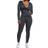 PrettyGarden Women's Two Piece Tracksuit Set - Grey