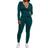 PrettyGarden Women's Two Piece Tracksuit Set - Green