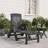vidaXL anthracite Folding Sun Lounger Sun Bed