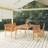 vidaXL bench + chair + Patio Dining Set