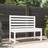 vidaXL white pine, 109 Garden Bench