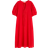 H&M Tie Detail Linen Blend Dress - Red