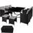tectake Matgrupp Malaga regnskydd