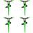 vidaXL Roterande sprinkler 4 st ABS&PP