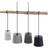 Lindby Hinai Black/Grey/White Pendel 116cm