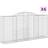 vidaXL 300 140/160 cm/ 6 pcs Arched Gabion Basket Cage