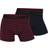 Claudio Cotton Trunks 2-pack - Black/Red